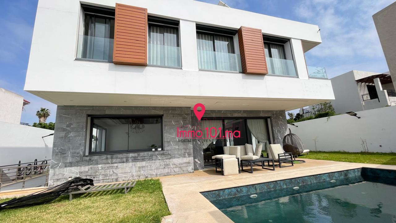 Location villa moderne meublée à Hay Riad SILVM2343